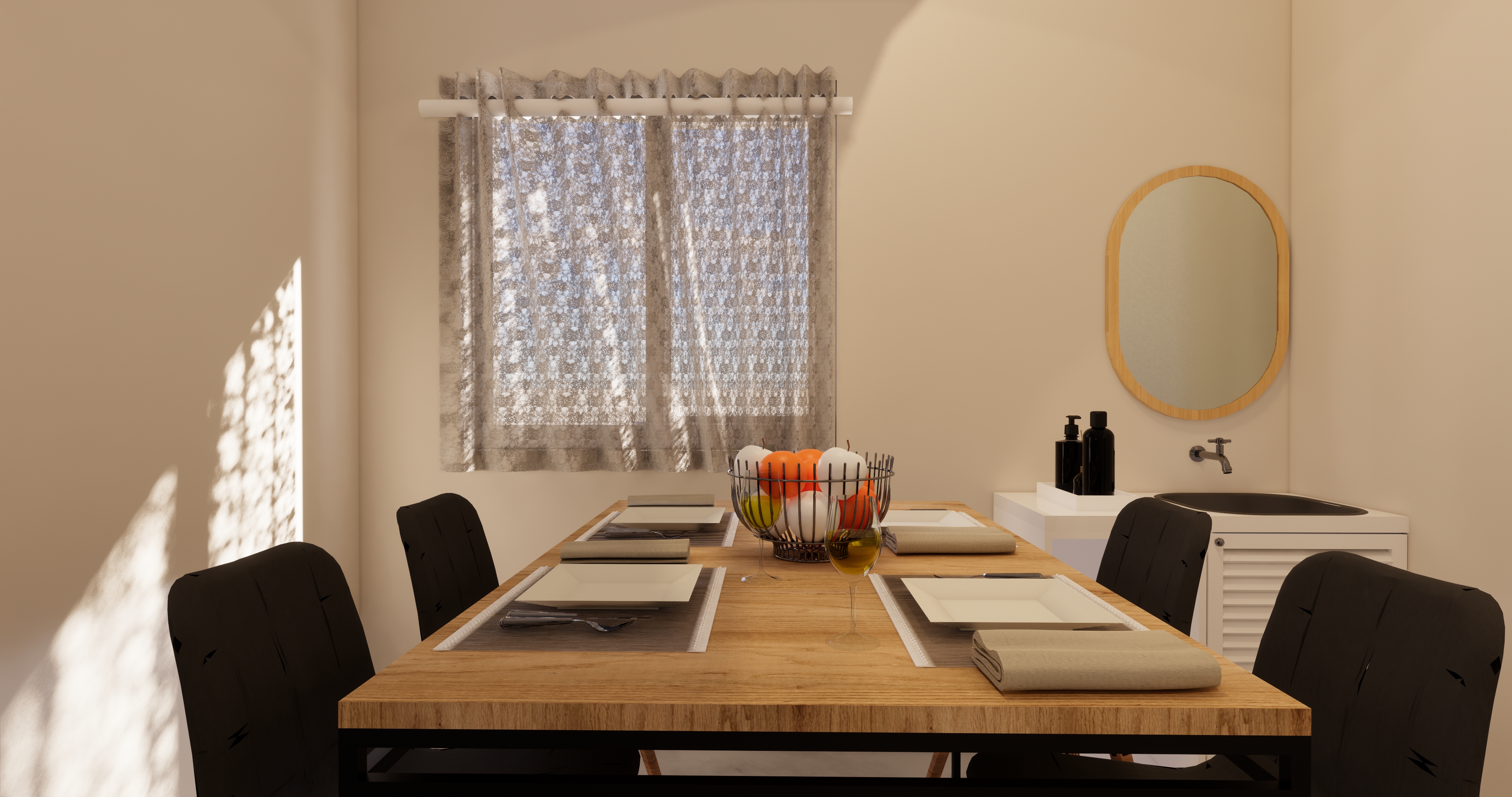 Dining area interior design sample