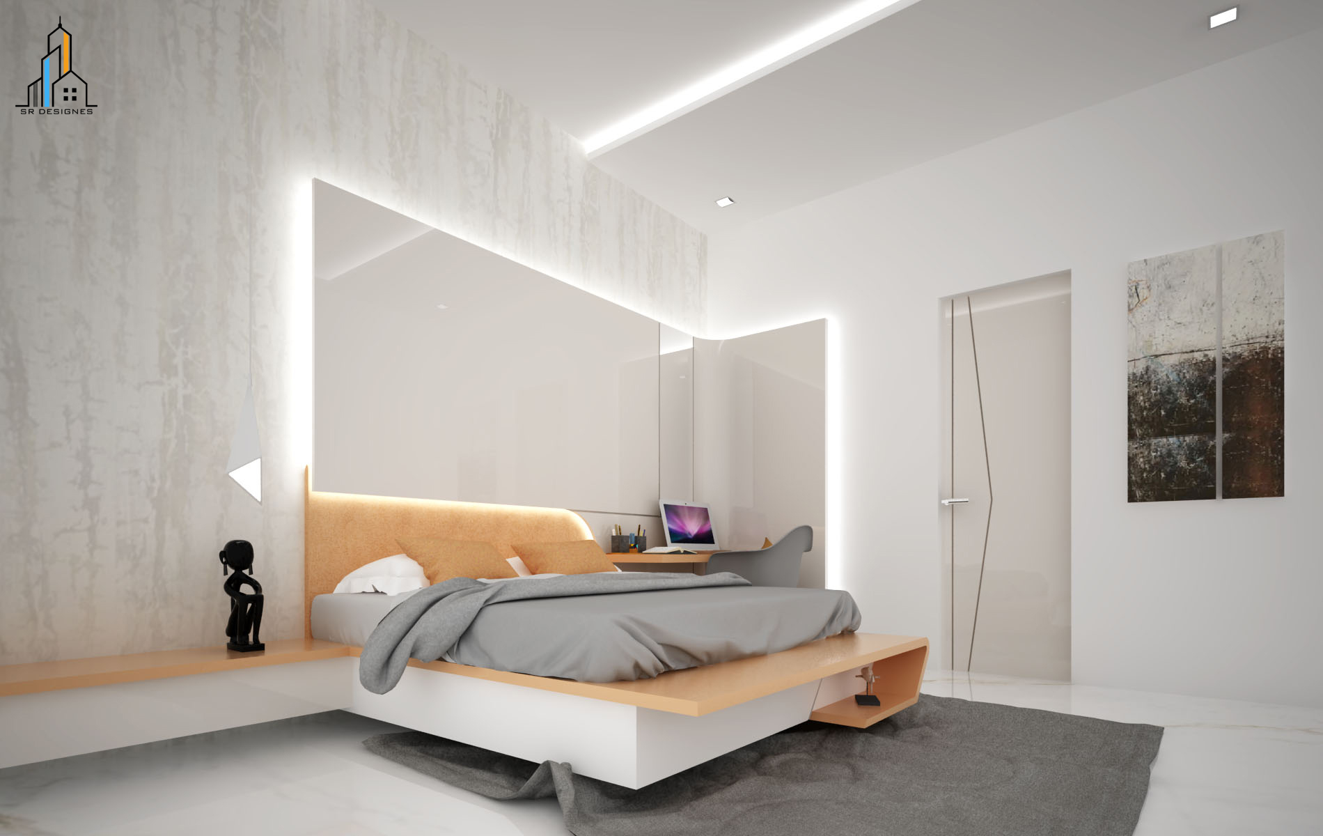 Interior space planning and material selection